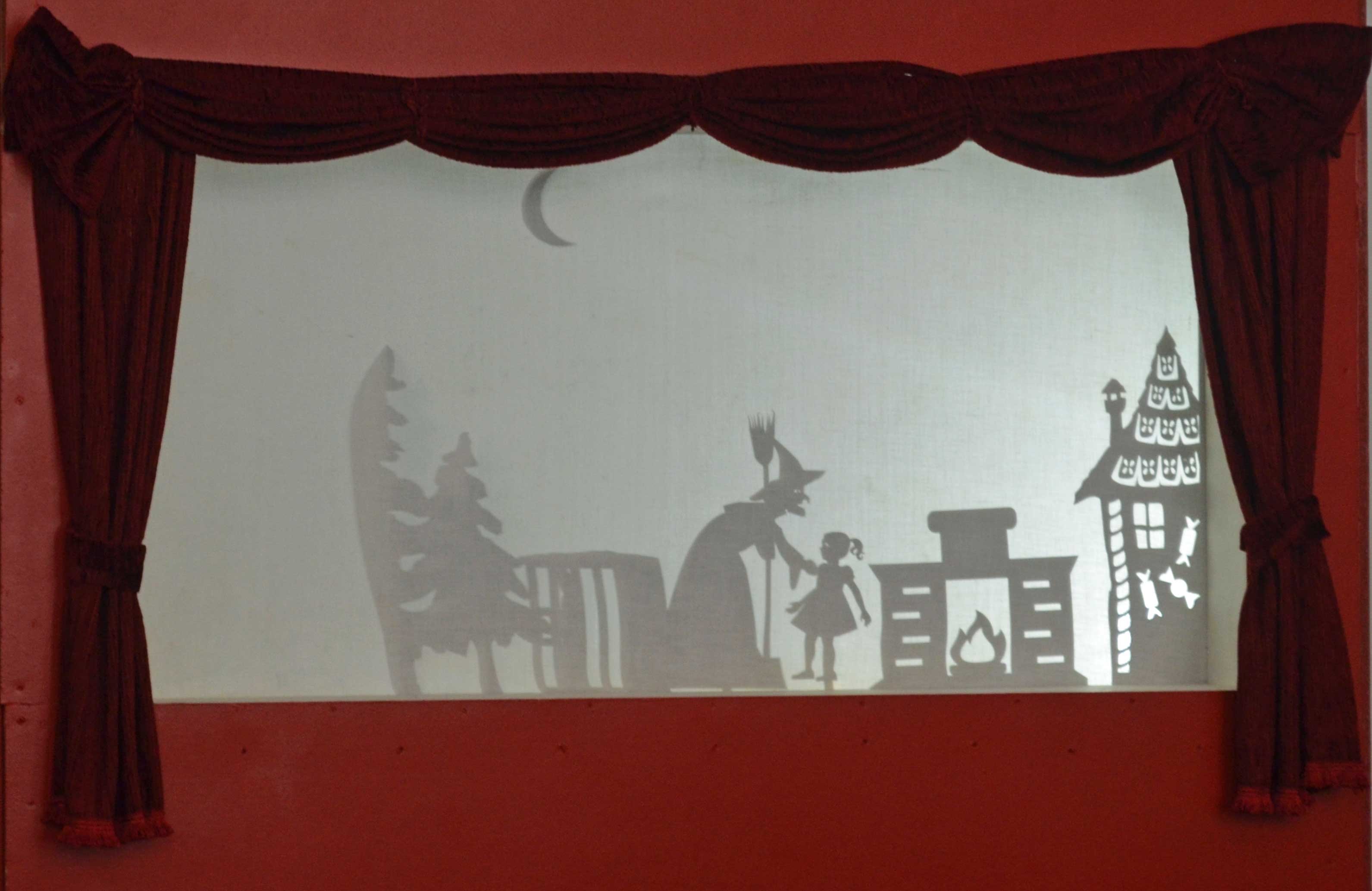 Hänsel und Gretel als Schattentheater im Museum