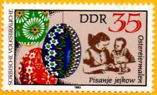 Ostern in der Lausitz und Europa (Ostern auf Postkarten und Briefmarken)